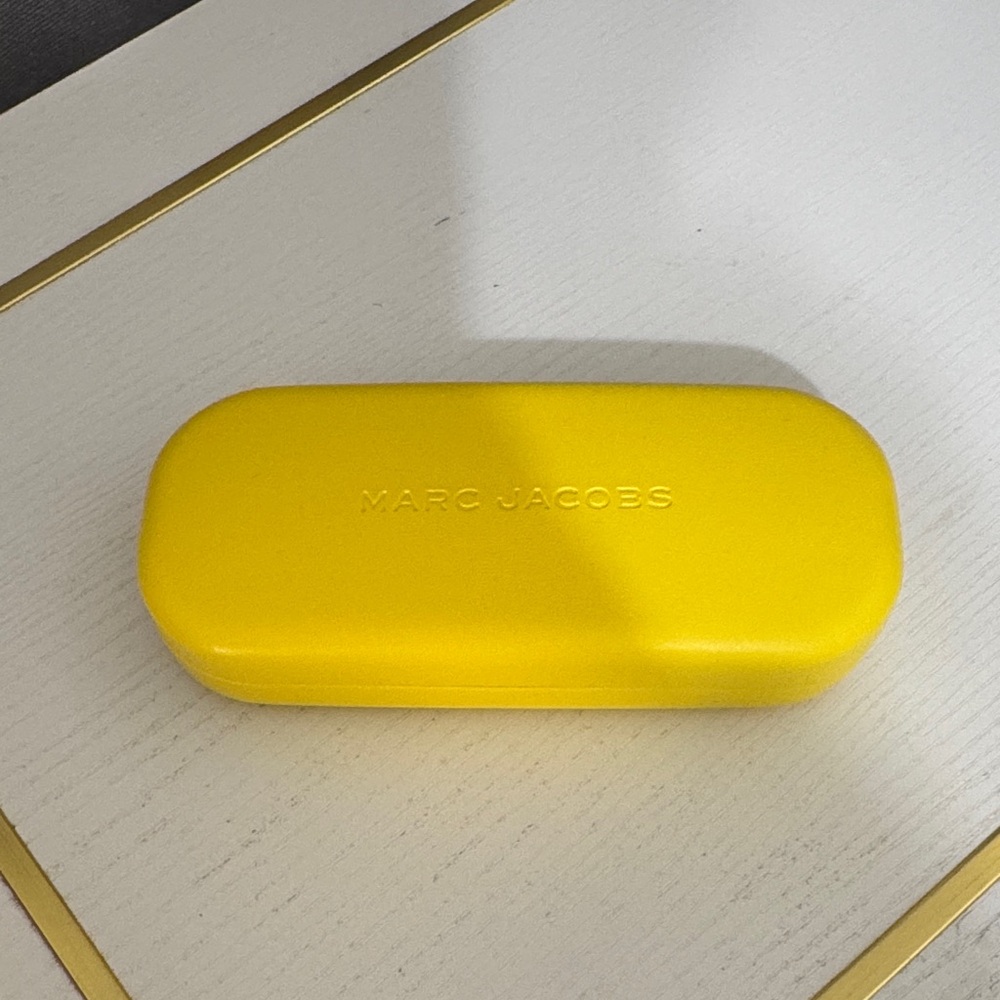 Marc Jacobs Yellow Embossed Sunglasses Case  it is new
